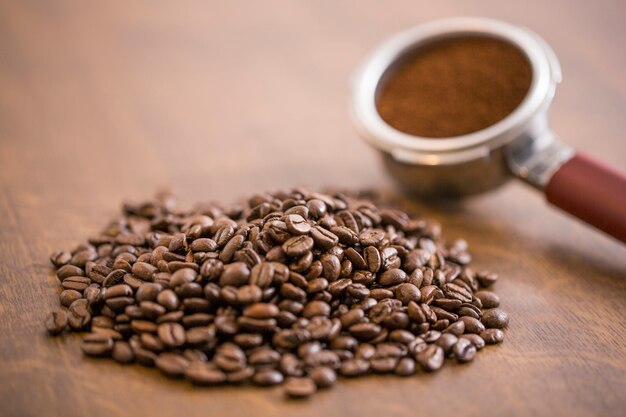 Coffee beans background