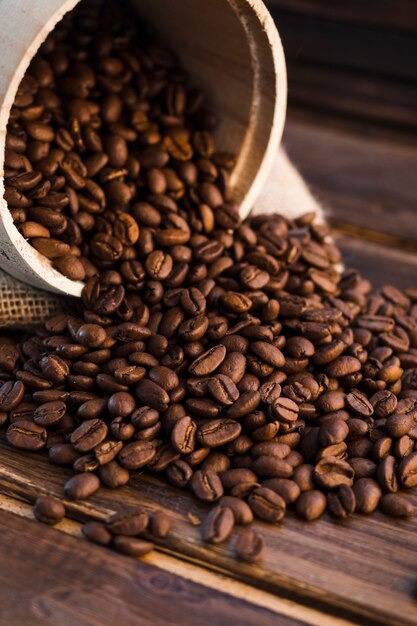 Coffee beans background