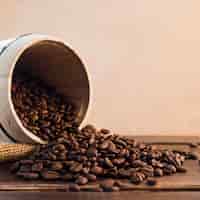 Free photo coffee beans background