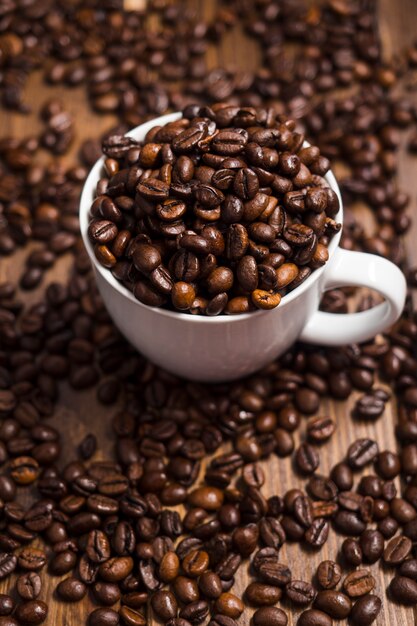 Coffee beans background