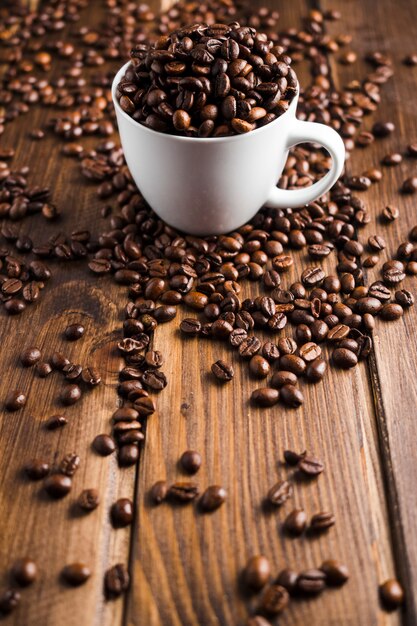 Coffee beans background