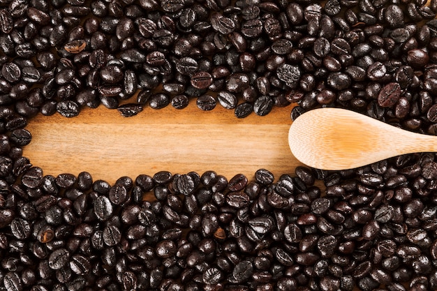 Coffee beans background