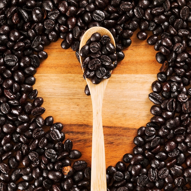 Free photo coffee beans background