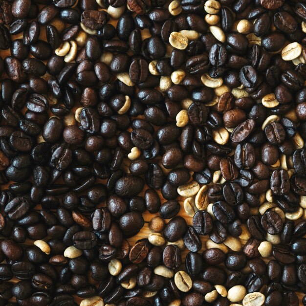 コーヒー豆のテクスチャの背景
