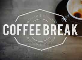 Free photo coffee break time leisure concept