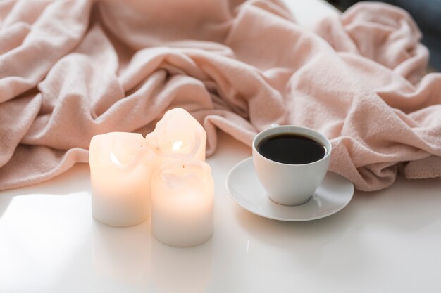 Coffee and candles