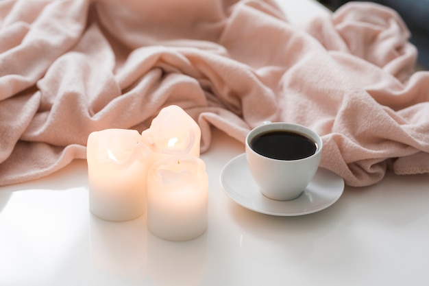 Coffee and candles