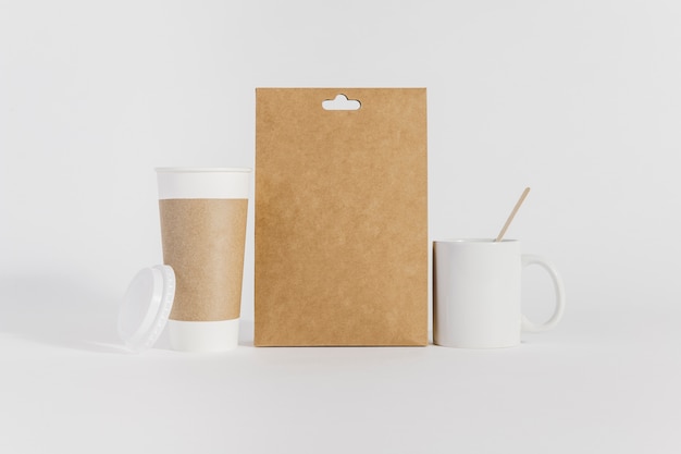 Free photo coffee concept with bag