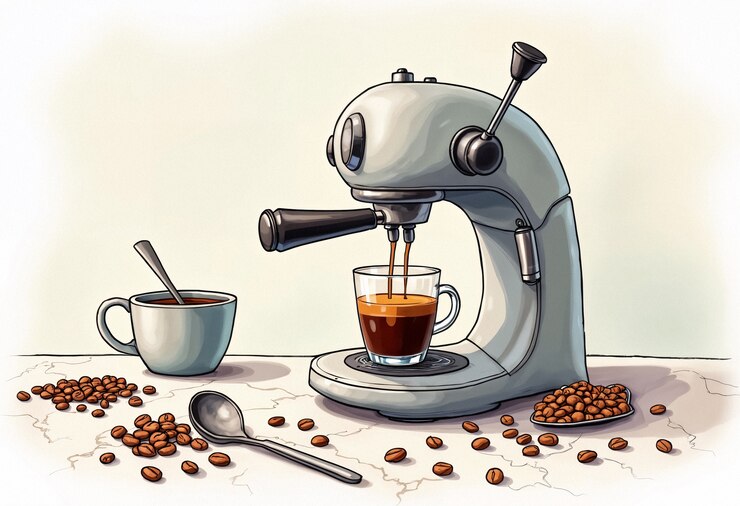 Free Photo coffee cup illustration