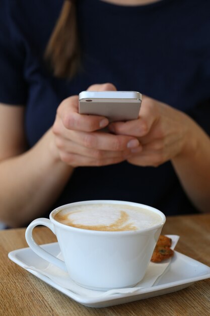 Coffee cup on the table