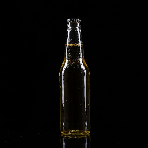 Free photo cold bottle of beer