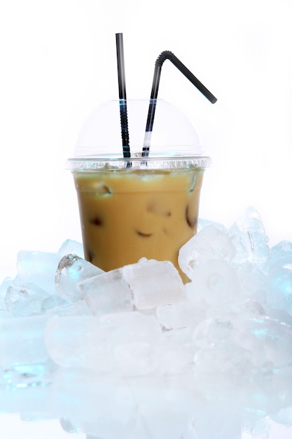 Бесплатное фото Холодный кофейный напиток