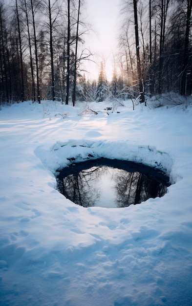 Foto gratuita esposizione al freddo per il metabolismo