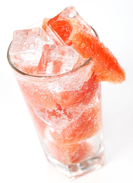 Cold grapefruit juice