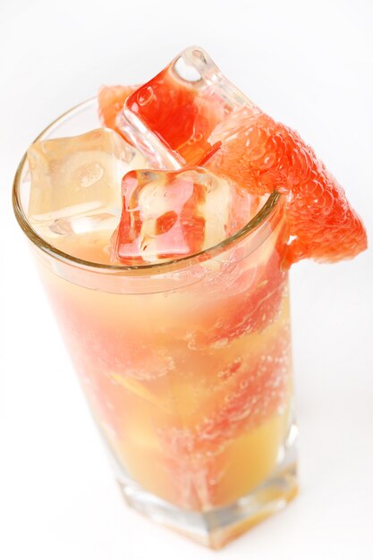 Cold grapefruit juice