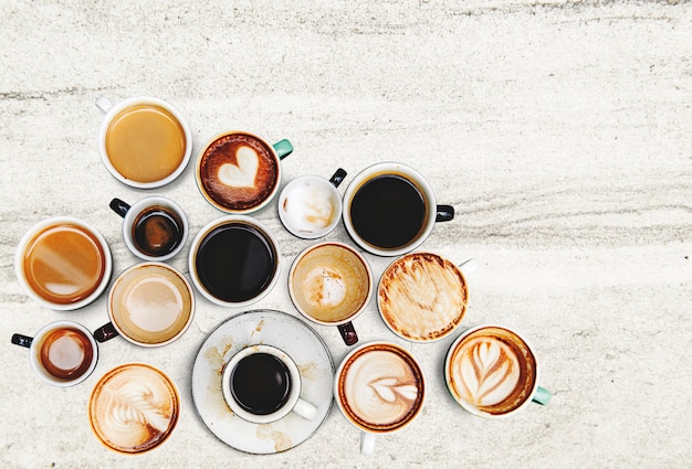 Coleção xícara de café