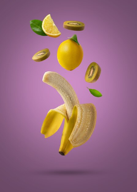 Коллаж из 3d текстур фруктов