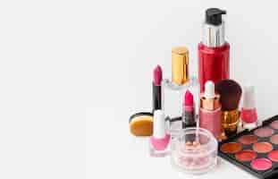 Free photo collection of beauty products with copy space