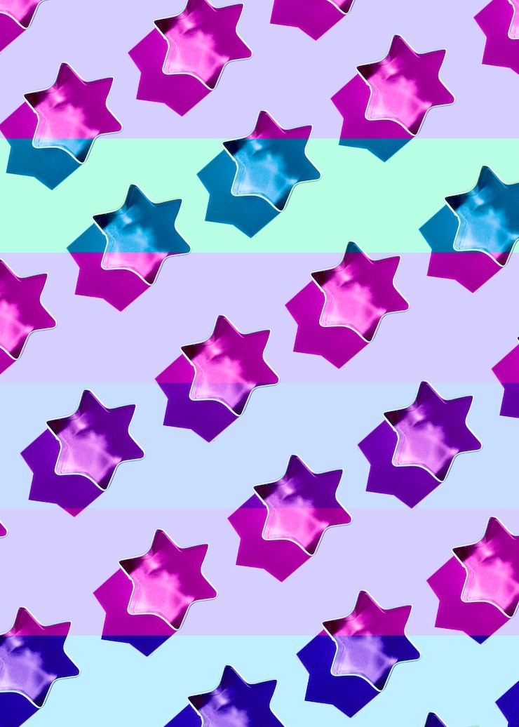 Free Photo collection of cookie forms of stars with fillings