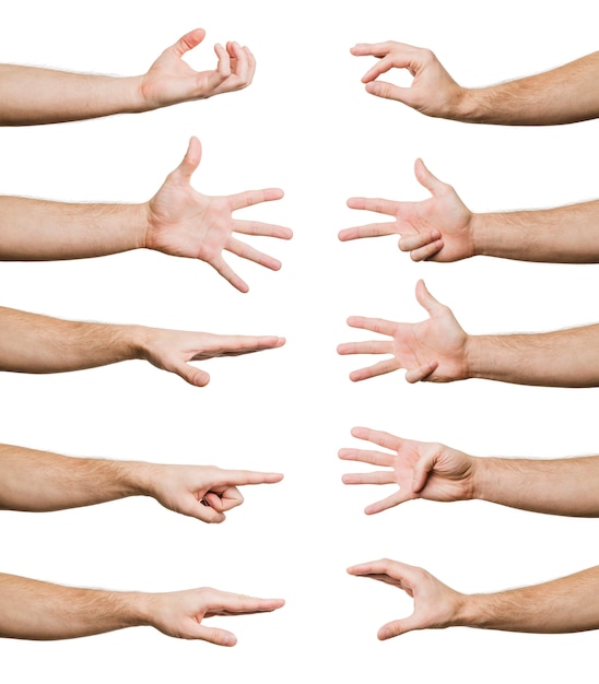 Collection of hand gestures