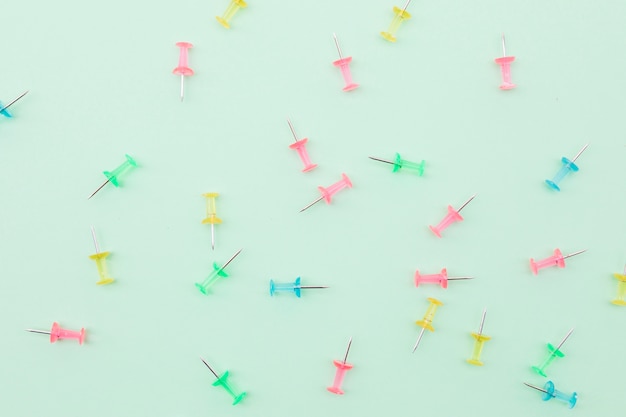 Collection of tiny thumbtacks