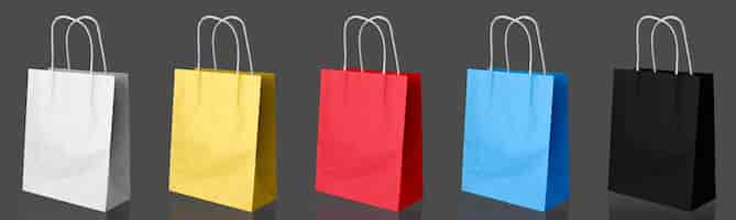 Free photo colletion of colorful paper bags
