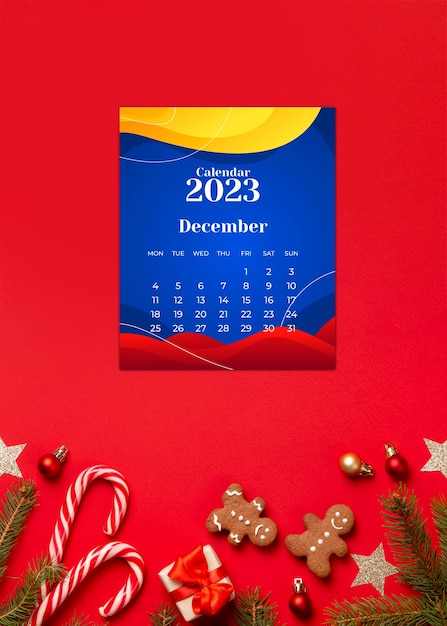 Free photo colombian christmas calendar for 2023