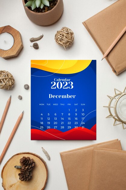 Free photo colombian christmas calendar for 2023