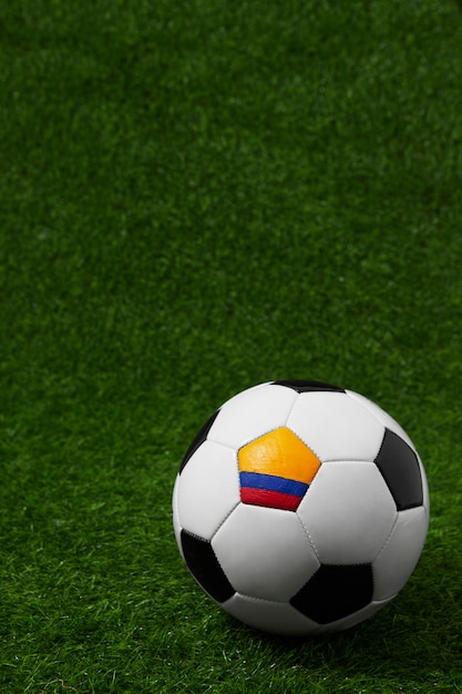 Free photo colombian national soccer team concept still life