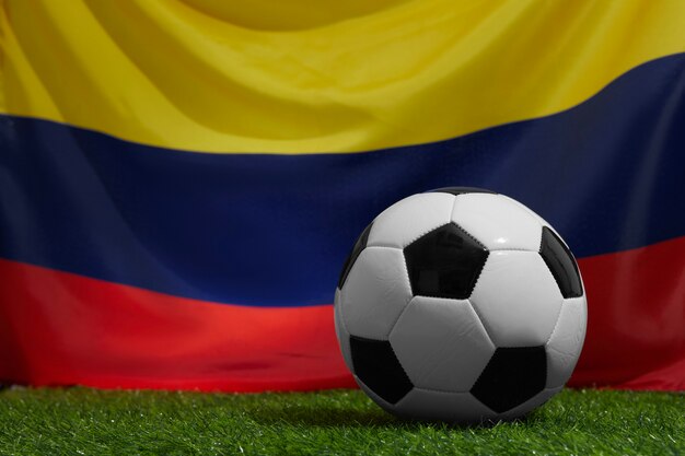 Concetto di squadra nazionale di calcio colombiana