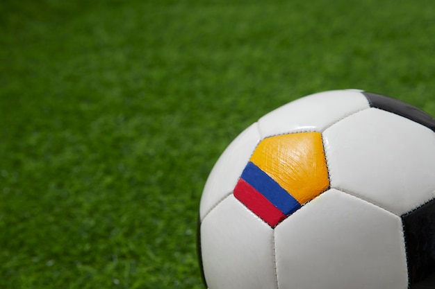 Free photo colombian soccer team concept still life