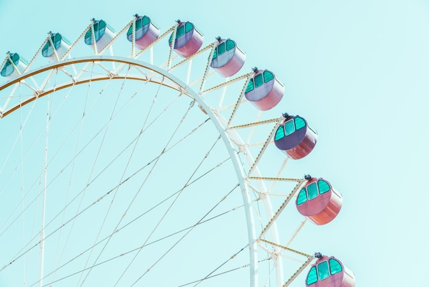 color artwork wheel carnival fairground