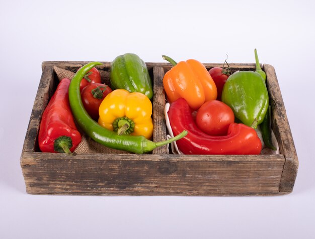 Color peppers tray