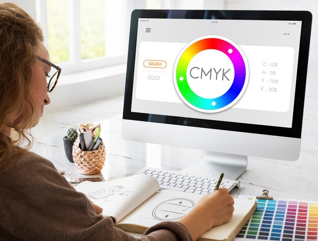 Образец цвета CMYK Design Spectrum Образец концепции