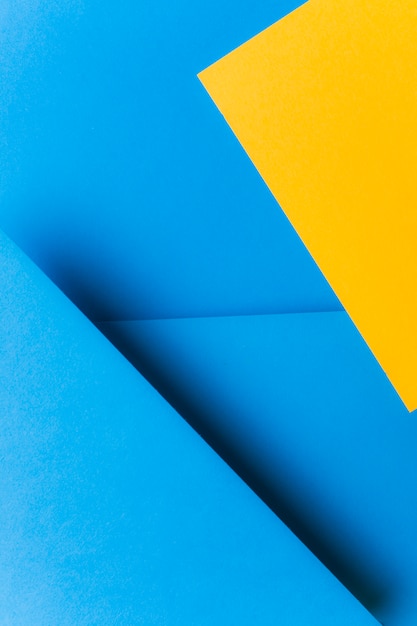 Color two tone blue and yellow paper background