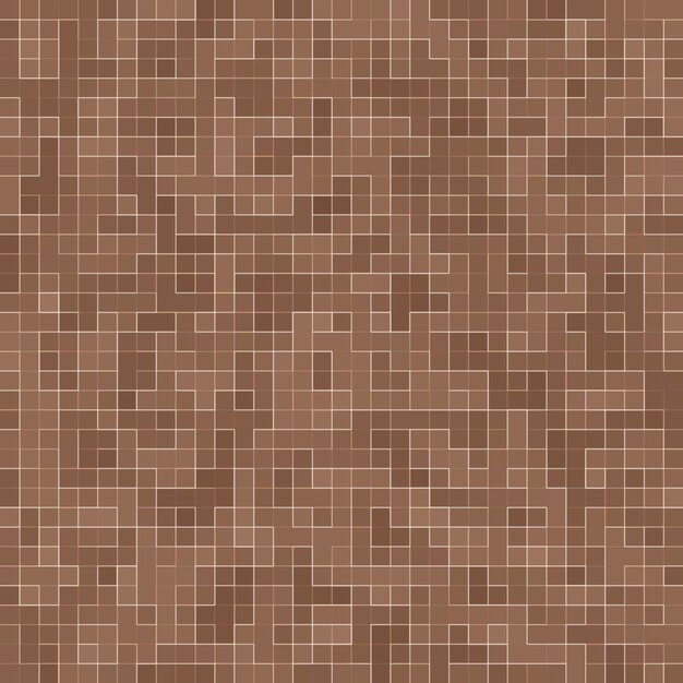 Colored ceramic stones. Abstract Smooth Brown Mosiac Texture abstract ceramic mosaic adorned building. Abstract Seamless Pattern.