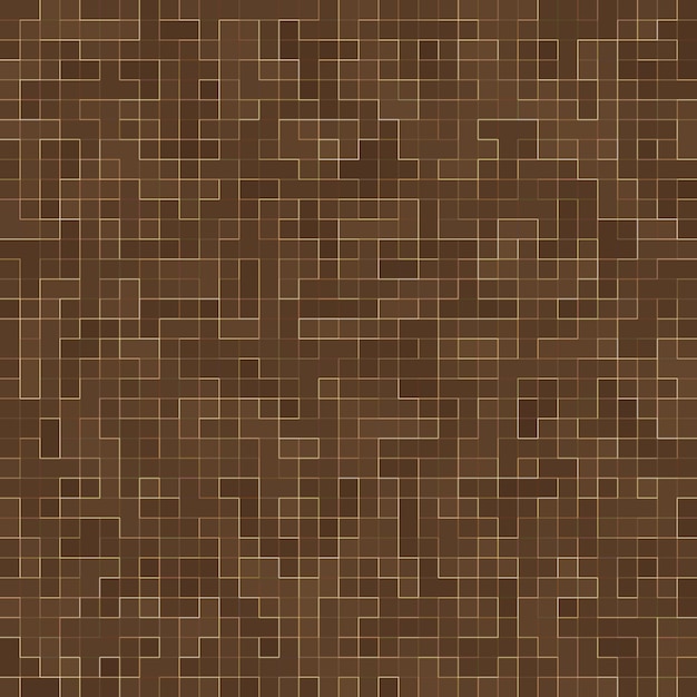 Colored ceramic stones. Abstract Smooth Brown Mosiac Texture abstract ceramic mosaic adorned building. Abstract Seamless Pattern.