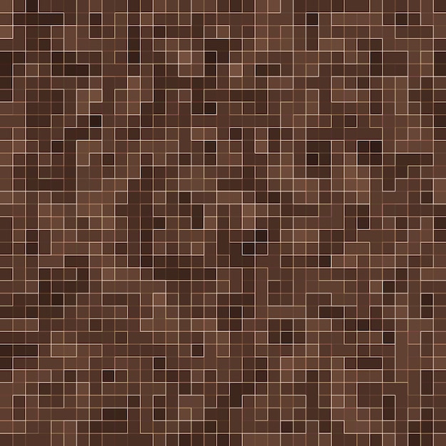 Colored ceramic stones. Abstract Smooth Brown Mosiac Texture abstract ceramic mosaic adorned building. Abstract Seamless Pattern.