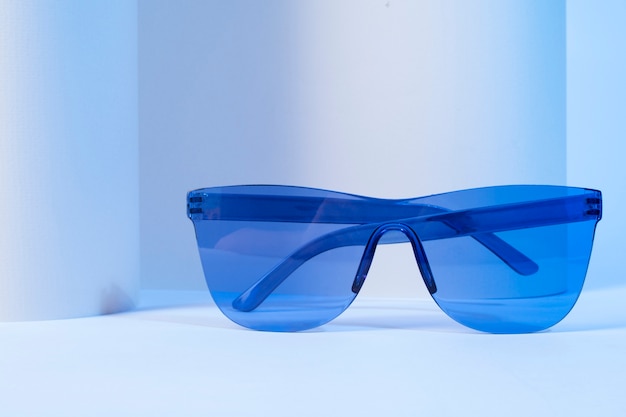 Colored transparent sunglasses  still life