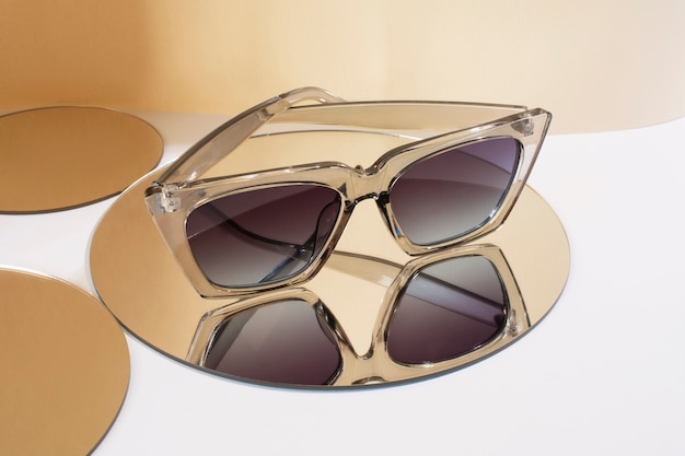 Colored transparent sunglasses  still life