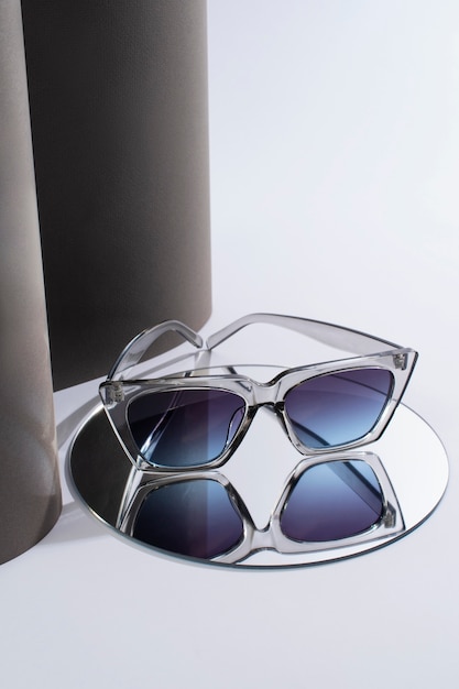 Colored transparent sunglasses  still life