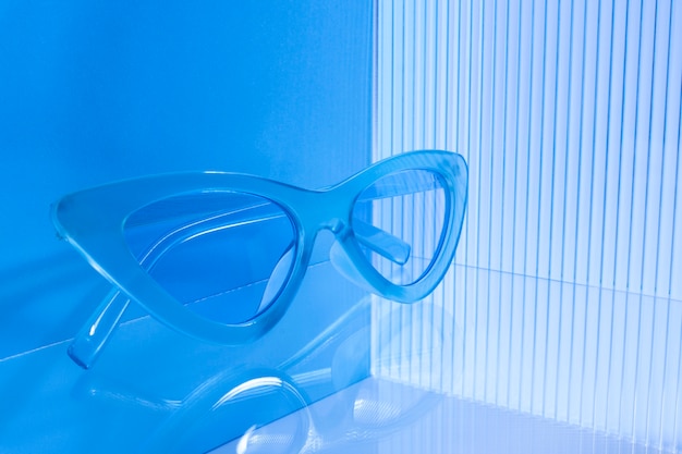 Colored transparent sunglasses  still life