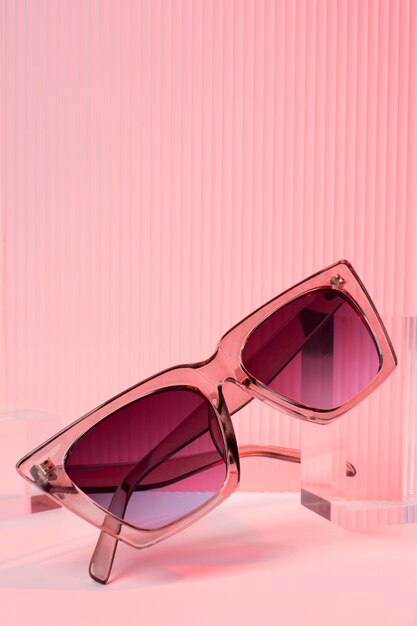 Colored transparent sunglasses  still life