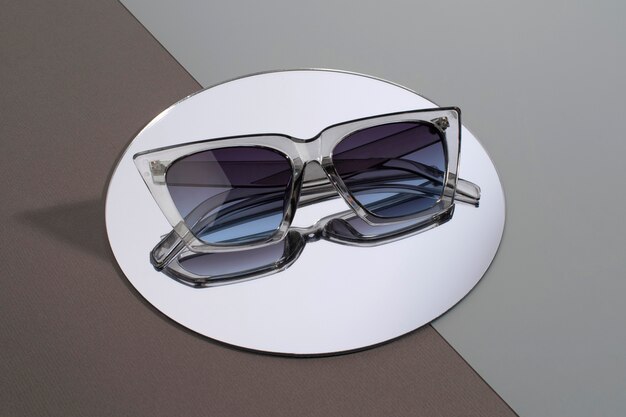 Colored transparent sunglasses  still life