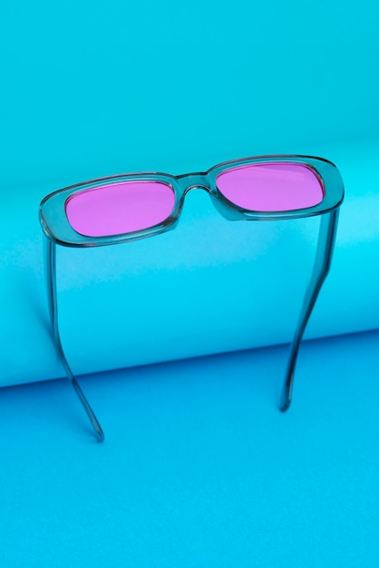 Colored transparent sunglasses  still life