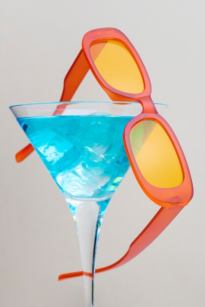 Colored transparent sunglasses  still life