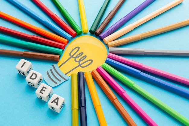 colorful abstract innovation composition