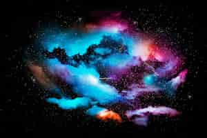 Free photo colorful abstract universe textured background