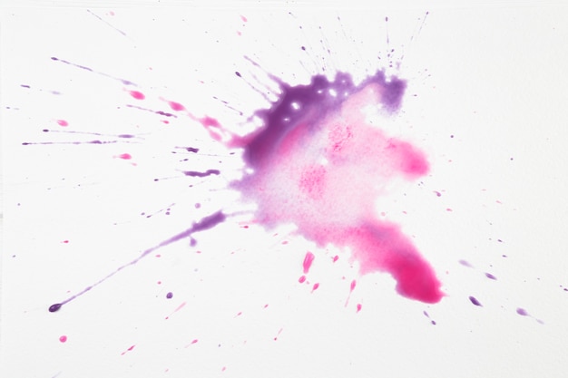 Colorful artistic stains of watercolor splashes