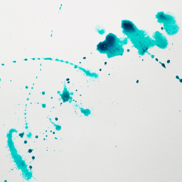 Colorful artistic stains of watercolor splashes